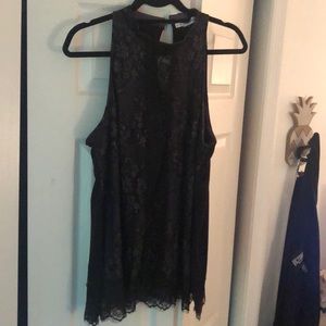 Lace front tank